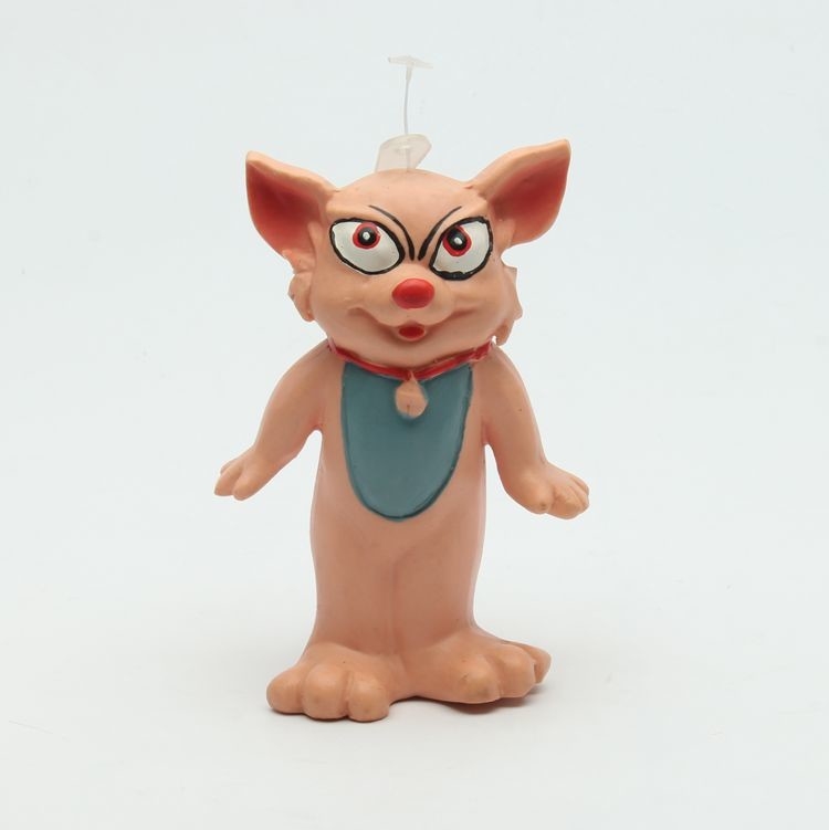 Small Latex Pet Toys Rubber Fox Dog Toy Unique Design Height 10.5cm Width 7.5cm