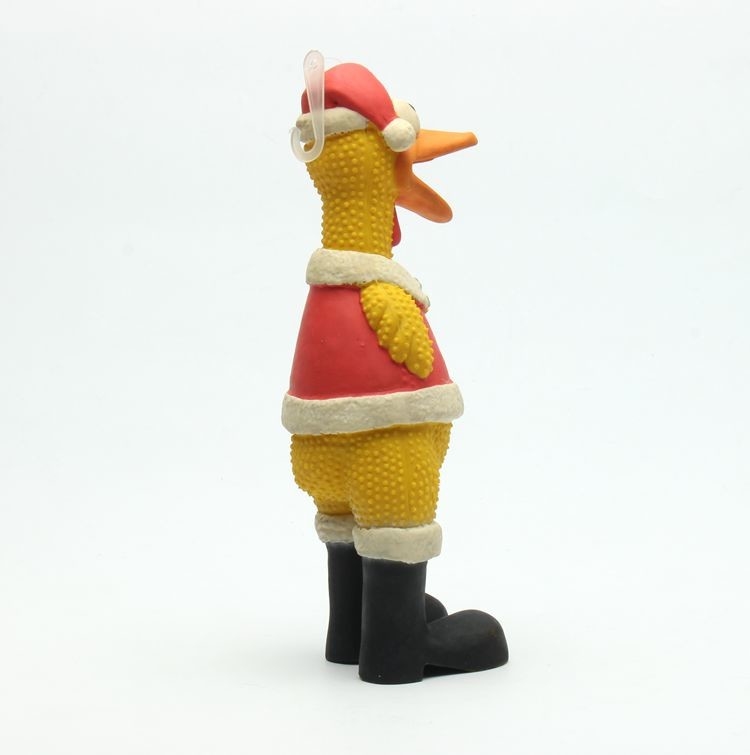 Safety Non - Toxic Latex Pet Toys Colorful  Rubber Chicken Squeaky Dog Toy