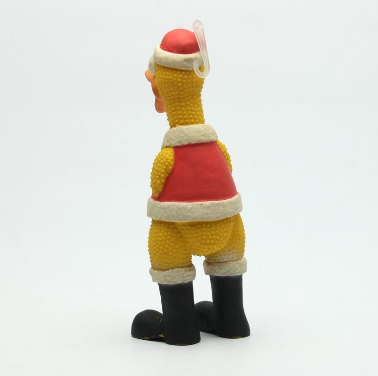 Safety Non - Toxic Latex Pet Toys Colorful  Rubber Chicken Squeaky Dog Toy