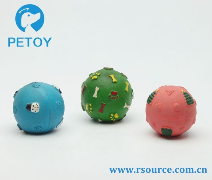 Ball Chew Latex Pet Toys Polyester Soft Rubber Squeaky Dog Toys