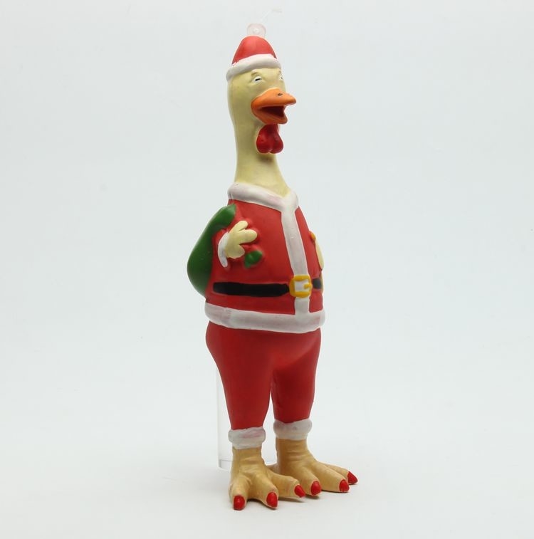 Professional Chew Latex Rubber Chicken Dog Toy Environmental Friendly