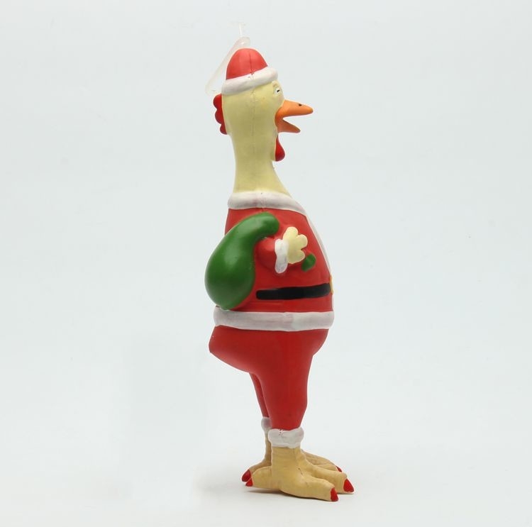 Professional Chew Latex Rubber Chicken Dog Toy Environmental Friendly