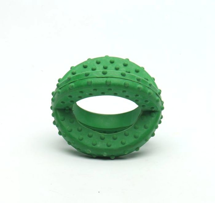 Durable Safe  	Rubber Chew Toys Big Teeth Dog Toy Customized Size Environment Friendly