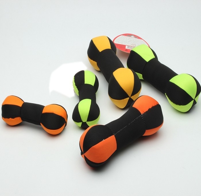 Dumbbell Interactive Floatable Dog Toys Teeth Bite Dog Play Tug Oem Service