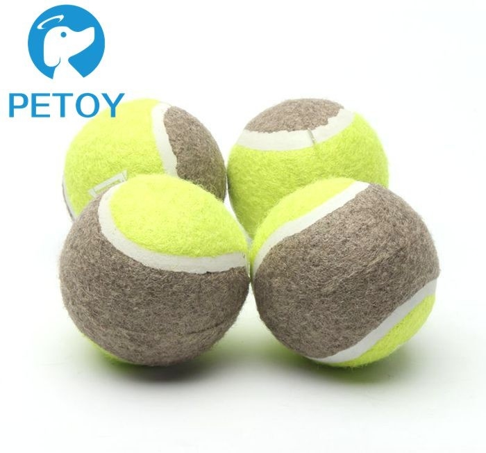 Outdoor Pet Training Durable Pet Toys / Large Tennis Balls For Dogs