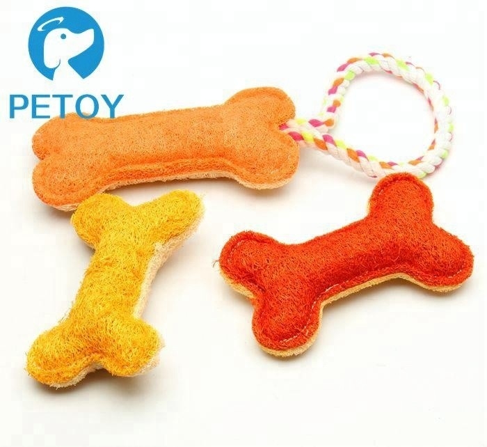 Bone Shape Chew Durable Pet Toys Customized Color For Dog Tooth Cleaning