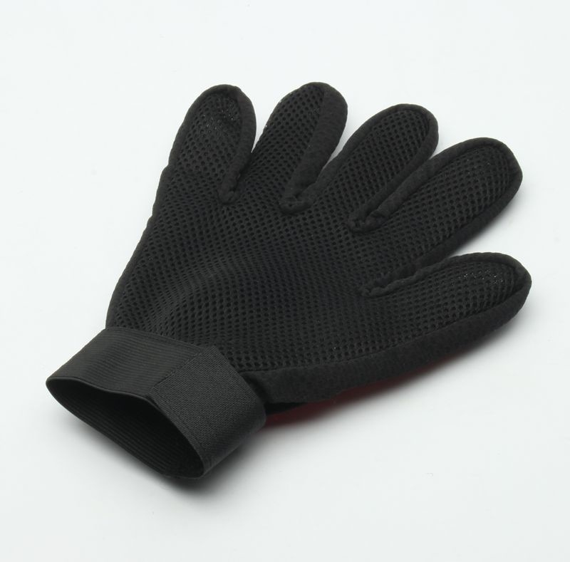 Massage Pet Grooming Glove / Efficient Pet Mitt Brush Customized Color
