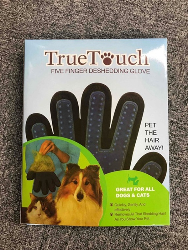 Waterproof Pet Grooming Glove , Comb Dog Glove Hair Removal Carton Packing