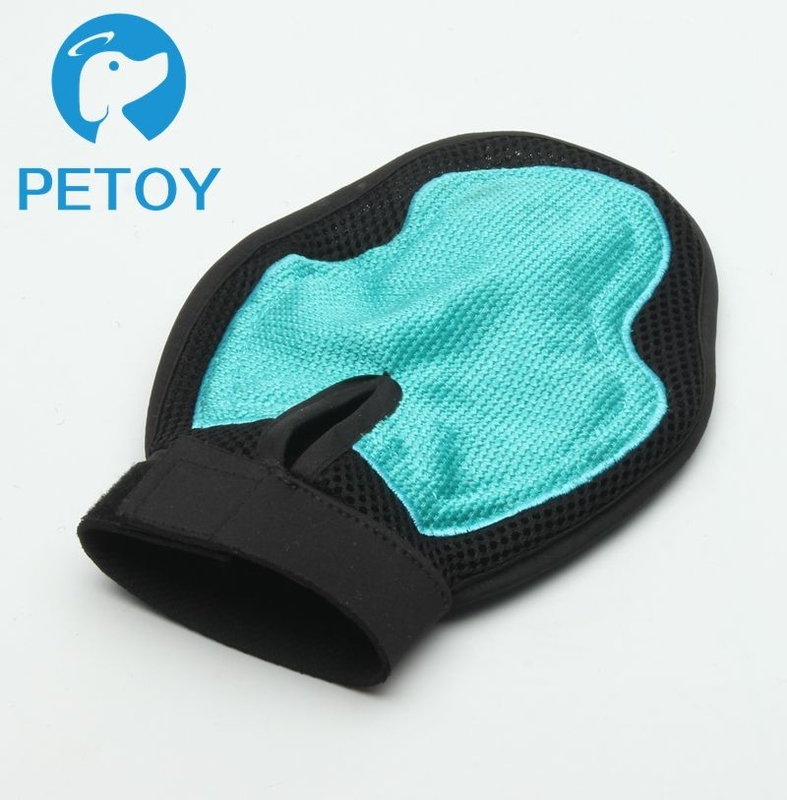 Pet grooming cleaning bath Hair Remover gloves with Soft Rubber Tips