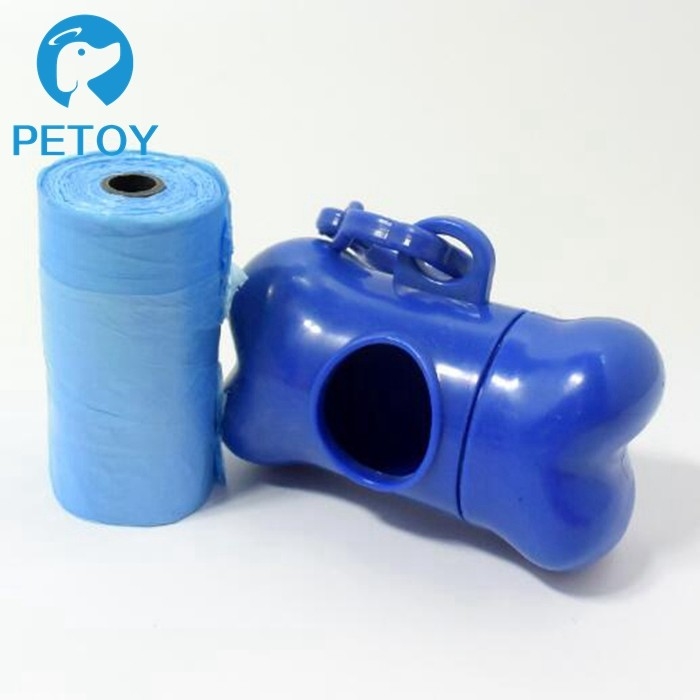 Small Convenient  Biodegradable Poop Bags With Dispenser And Leash Clip