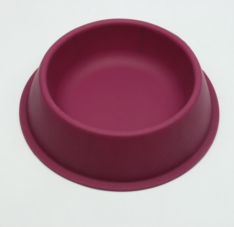 FDA Standard Red Plastic Pet Bowls / Dog Food And Water Bowl Food Grade