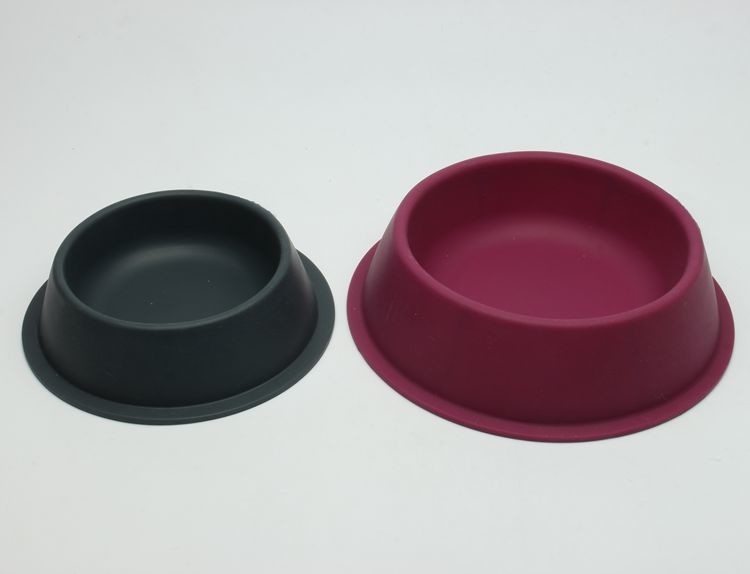 FDA Standard Red Plastic Pet Bowls / Dog Food And Water Bowl Food Grade