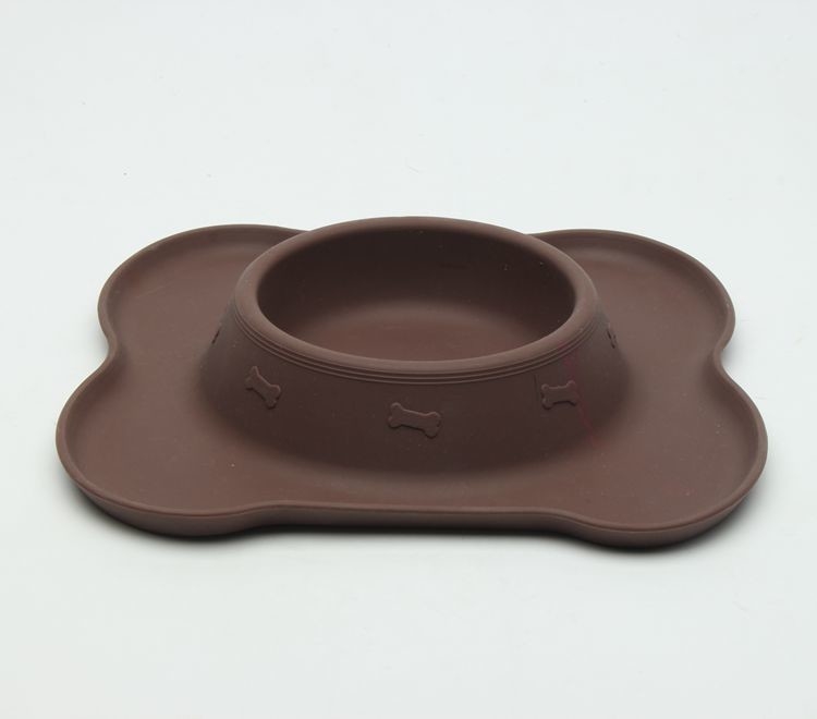 Flower Shape Professional Safe Dog Bowls  Diameter 20cm 138g Weight