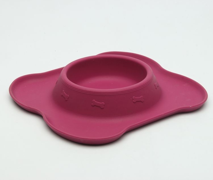 Flower Shape Professional Safe Dog Bowls  Diameter 20cm 138g Weight