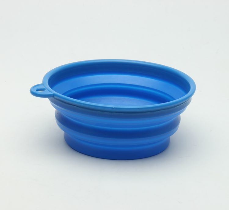 Custom Portable Collapsible Silicone Dog Water Bowl Oem Service