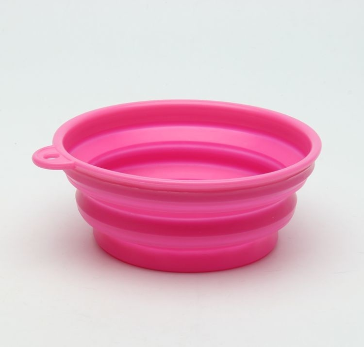Custom Portable Collapsible Silicone Dog Water Bowl Oem Service