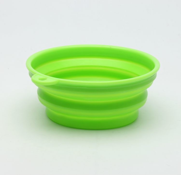 Custom Portable Collapsible Silicone Dog Water Bowl Oem Service