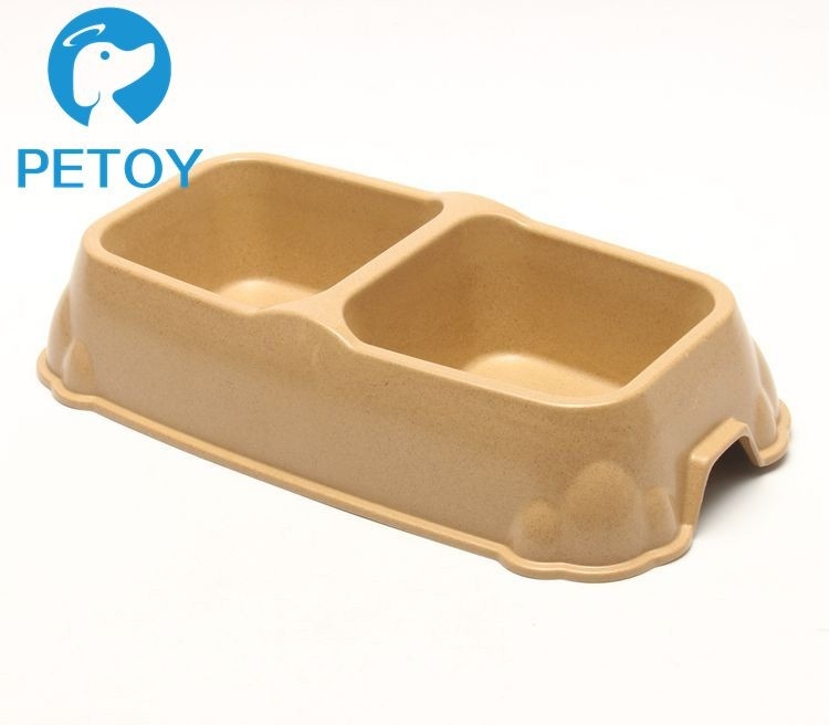 Biodegradable Bamboo Pet Bowl  Fiber Dog Cat Food Bowls Water Feeding
