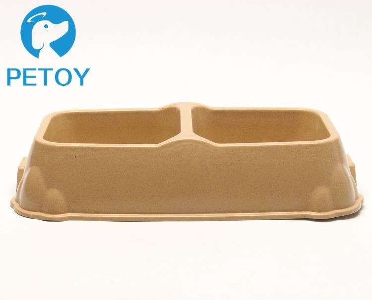 Biodegradable Bamboo Pet Bowl  Fiber Dog Cat Food Bowls Water Feeding