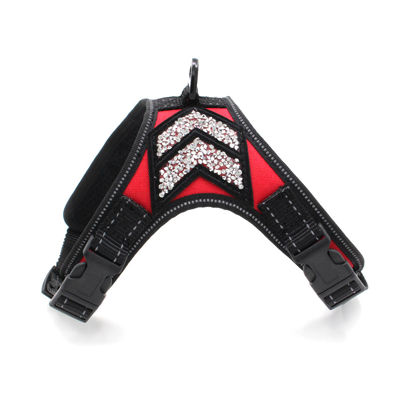S M L Reflective Soft Pet Harness Lightweight Security Dog Harness Customized Color