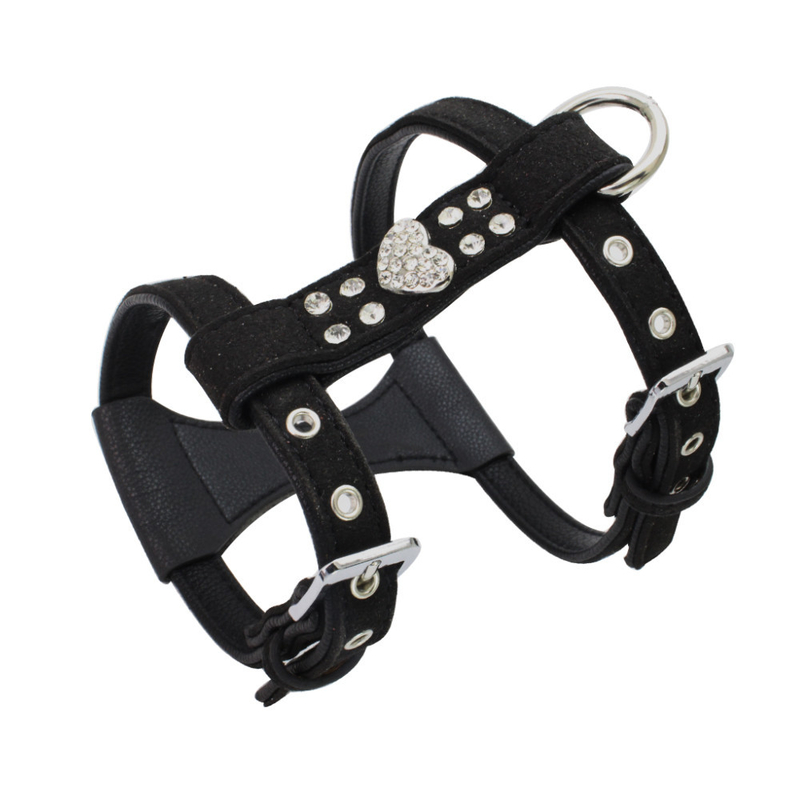 Reversible No Pull Glass Shape Tiny Dog Harness / Working Dog Harness Fashion Design