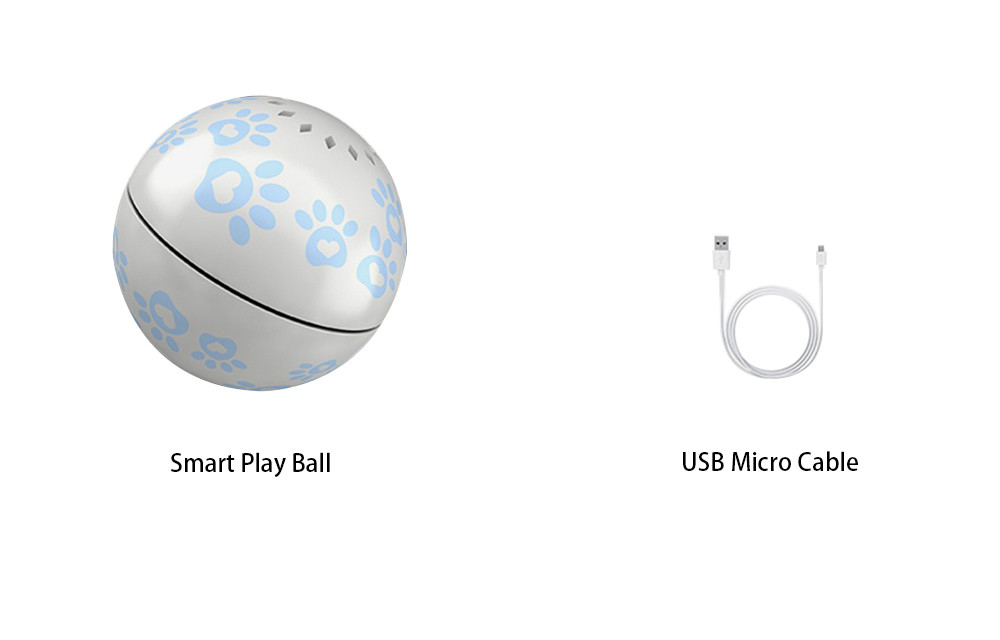 USB Rolling Ball Cat Toy Smart Laser 5V Charger Durable Pet Toys 71mm Pointer