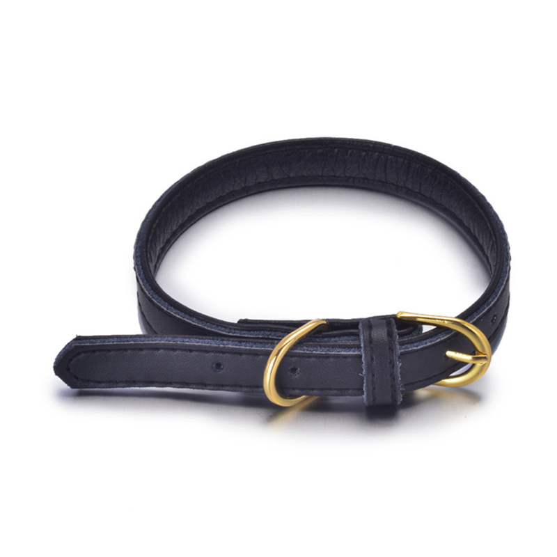 Soft Comfortable Buckle Dog Collars Leather Dog Collars Customized Color